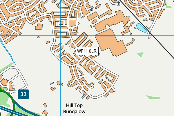 WF11 0LR map - OS VectorMap District (Ordnance Survey)