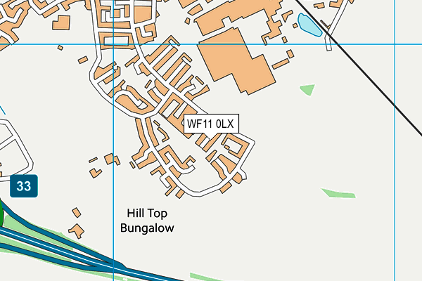 WF11 0LX map - OS VectorMap District (Ordnance Survey)