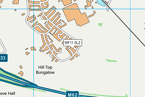 WF11 0LZ map - OS VectorMap District (Ordnance Survey)