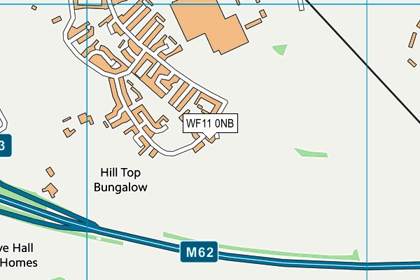 WF11 0NB map - OS VectorMap District (Ordnance Survey)
