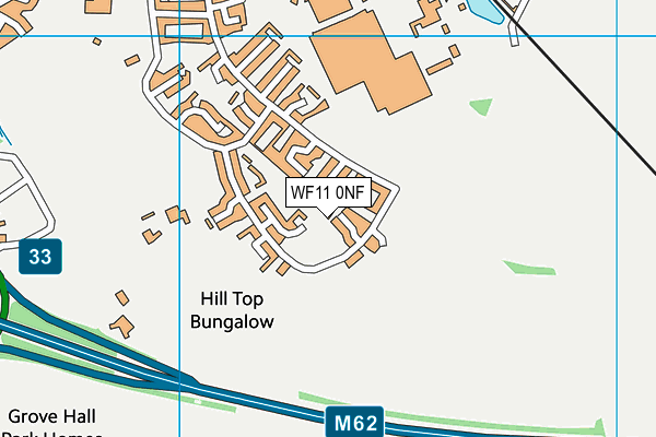 WF11 0NF map - OS VectorMap District (Ordnance Survey)