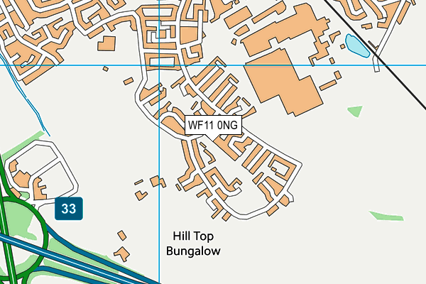 WF11 0NG map - OS VectorMap District (Ordnance Survey)