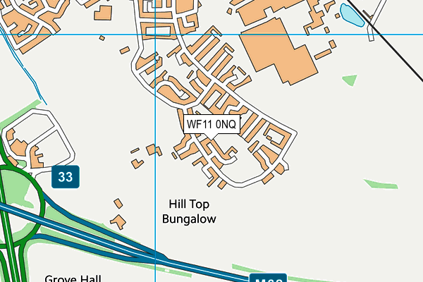 WF11 0NQ map - OS VectorMap District (Ordnance Survey)