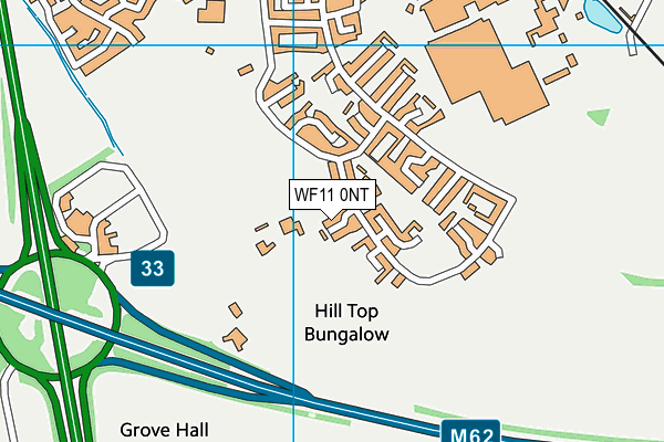 WF11 0NT map - OS VectorMap District (Ordnance Survey)