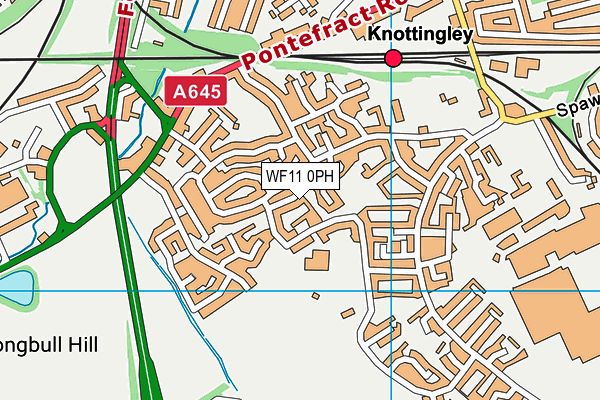 WF11 0PH map - OS VectorMap District (Ordnance Survey)