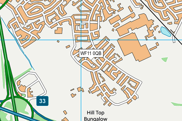 WF11 0QB map - OS VectorMap District (Ordnance Survey)