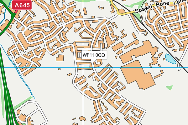 WF11 0QQ map - OS VectorMap District (Ordnance Survey)