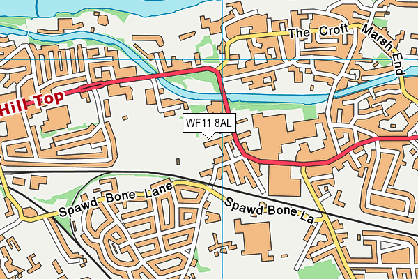 Knottingley Town Cricket Club map (WF11 8AL) - OS VectorMap District (Ordnance Survey)