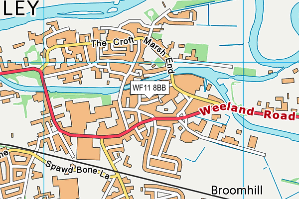 WF11 8BB map - OS VectorMap District (Ordnance Survey)