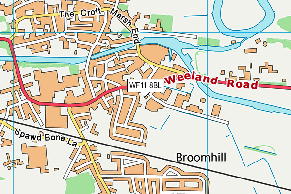 WF11 8BL map - OS VectorMap District (Ordnance Survey)