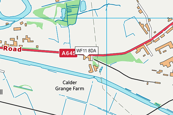 WF11 8DA map - OS VectorMap District (Ordnance Survey)