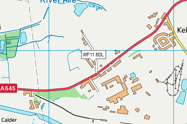 WF11 8DL map - OS VectorMap District (Ordnance Survey)