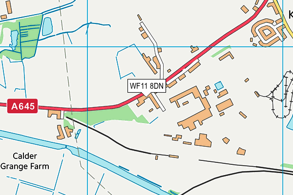 WF11 8DN map - OS VectorMap District (Ordnance Survey)