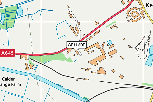 WF11 8DP map - OS VectorMap District (Ordnance Survey)