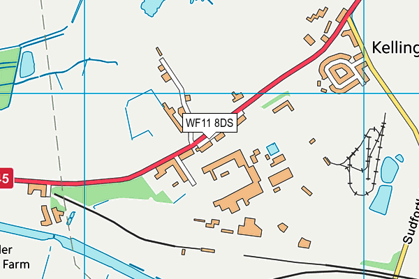 WF11 8DS map - OS VectorMap District (Ordnance Survey)