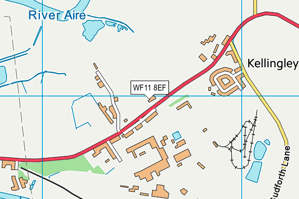 WF11 8EF map - OS VectorMap District (Ordnance Survey)