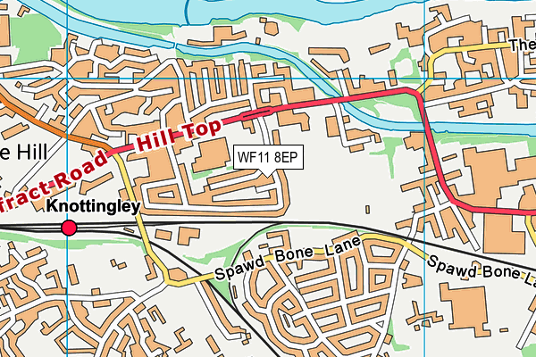 WF11 8EP map - OS VectorMap District (Ordnance Survey)