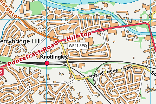 WF11 8EQ map - OS VectorMap District (Ordnance Survey)