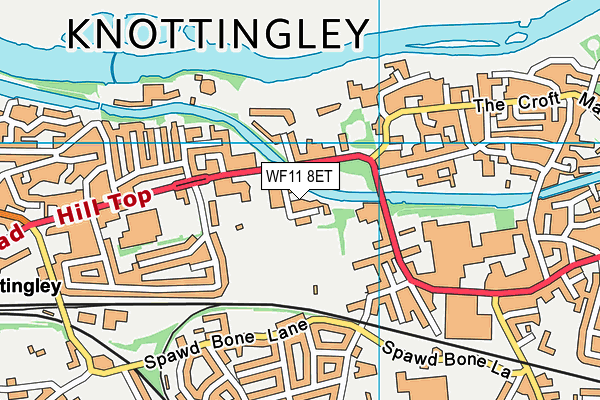 WF11 8ET map - OS VectorMap District (Ordnance Survey)