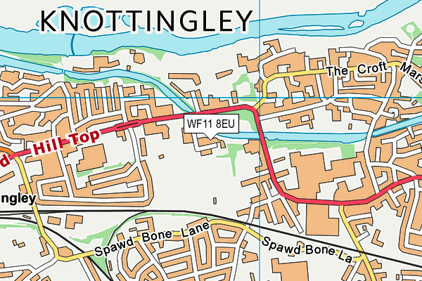 WF11 8EU map - OS VectorMap District (Ordnance Survey)