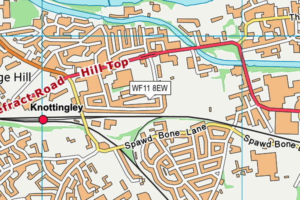 WF11 8EW map - OS VectorMap District (Ordnance Survey)