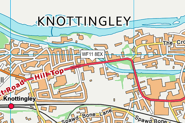 WF11 8EX map - OS VectorMap District (Ordnance Survey)