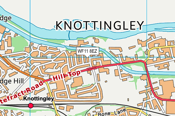 WF11 8EZ map - OS VectorMap District (Ordnance Survey)