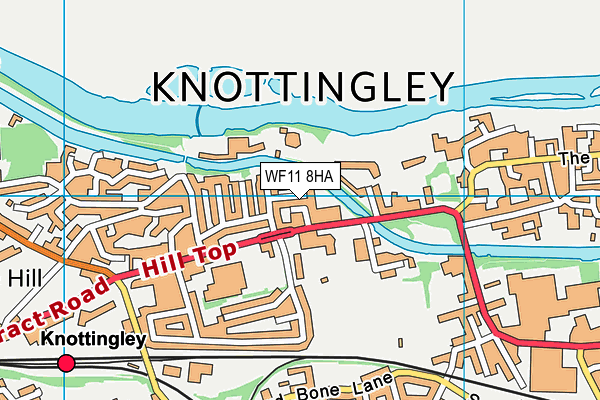 WF11 8HA map - OS VectorMap District (Ordnance Survey)