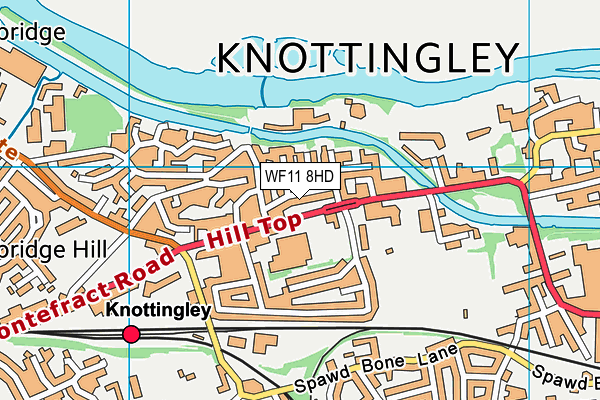 WF11 8HD map - OS VectorMap District (Ordnance Survey)