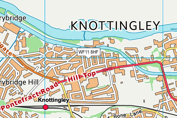 WF11 8HF map - OS VectorMap District (Ordnance Survey)