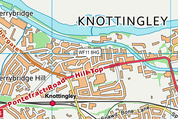 WF11 8HG map - OS VectorMap District (Ordnance Survey)