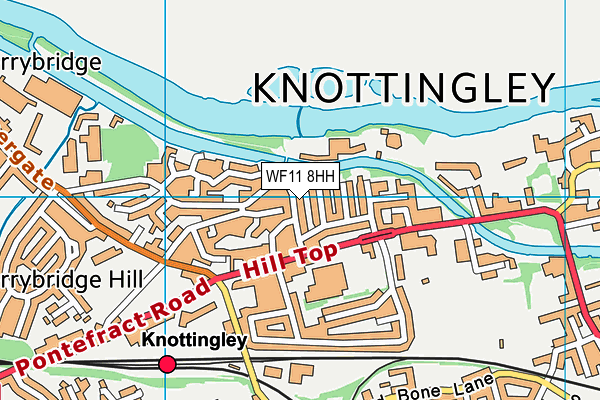 WF11 8HH map - OS VectorMap District (Ordnance Survey)