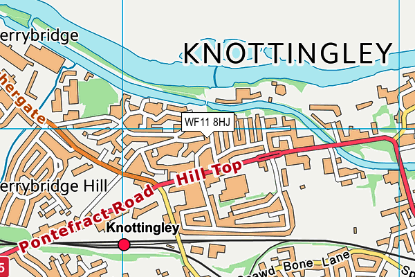 WF11 8HJ map - OS VectorMap District (Ordnance Survey)