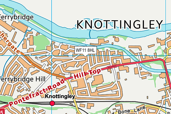 WF11 8HL map - OS VectorMap District (Ordnance Survey)