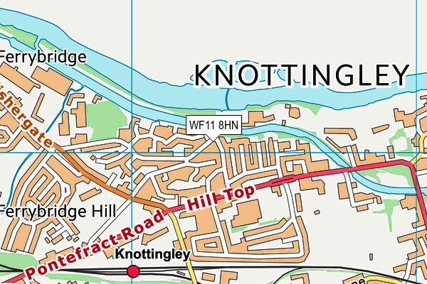 WF11 8HN map - OS VectorMap District (Ordnance Survey)