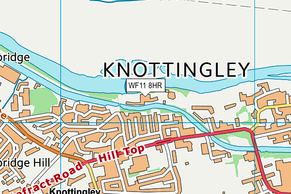 WF11 8HR map - OS VectorMap District (Ordnance Survey)