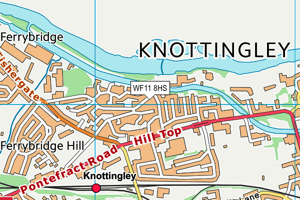 WF11 8HS map - OS VectorMap District (Ordnance Survey)