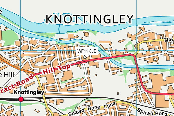 WF11 8JD map - OS VectorMap District (Ordnance Survey)