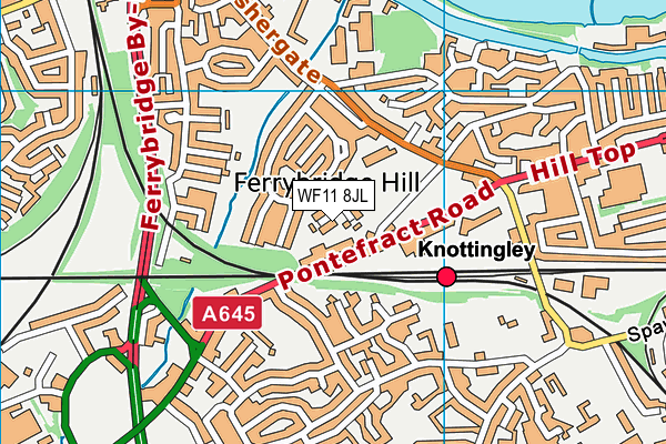 WF11 8JL map - OS VectorMap District (Ordnance Survey)