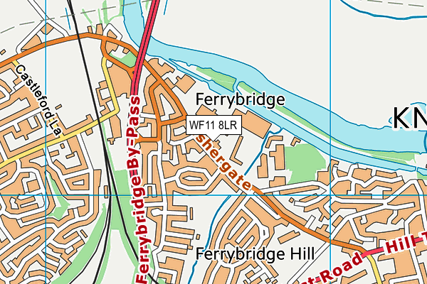 WF11 8LR map - OS VectorMap District (Ordnance Survey)