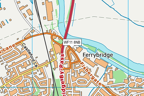 WF11 8NB map - OS VectorMap District (Ordnance Survey)