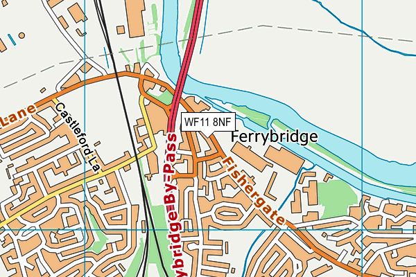 WF11 8NF map - OS VectorMap District (Ordnance Survey)