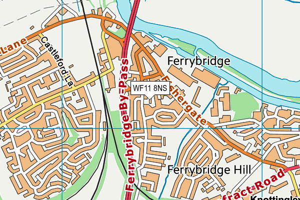 WF11 8NS map - OS VectorMap District (Ordnance Survey)