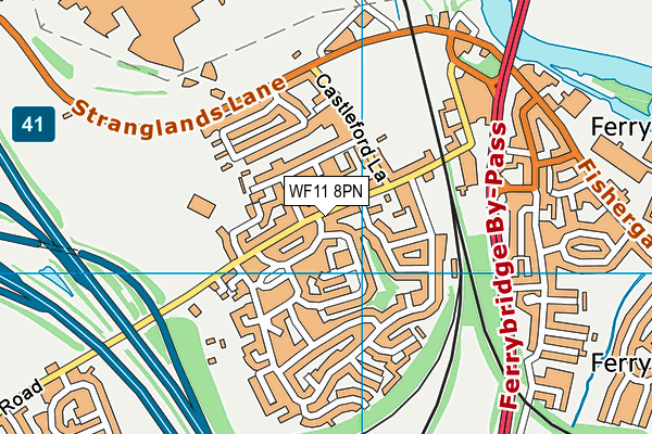 WF11 8PN map - OS VectorMap District (Ordnance Survey)