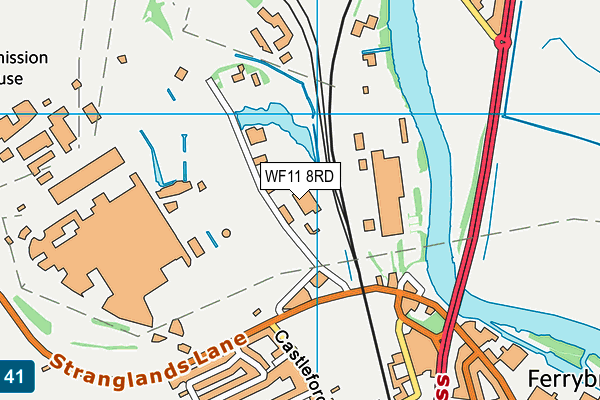 WF11 8RD map - OS VectorMap District (Ordnance Survey)