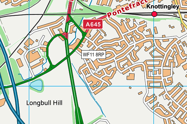 WF11 8RP map - OS VectorMap District (Ordnance Survey)