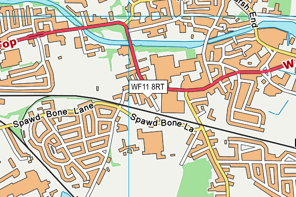 WF11 8RT map - OS VectorMap District (Ordnance Survey)