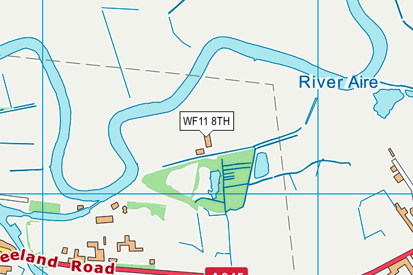 WF11 8TH map - OS VectorMap District (Ordnance Survey)