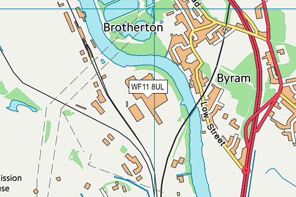 WF11 8UL map - OS VectorMap District (Ordnance Survey)