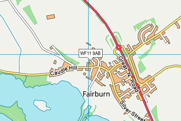 WF11 9AB map - OS VectorMap District (Ordnance Survey)